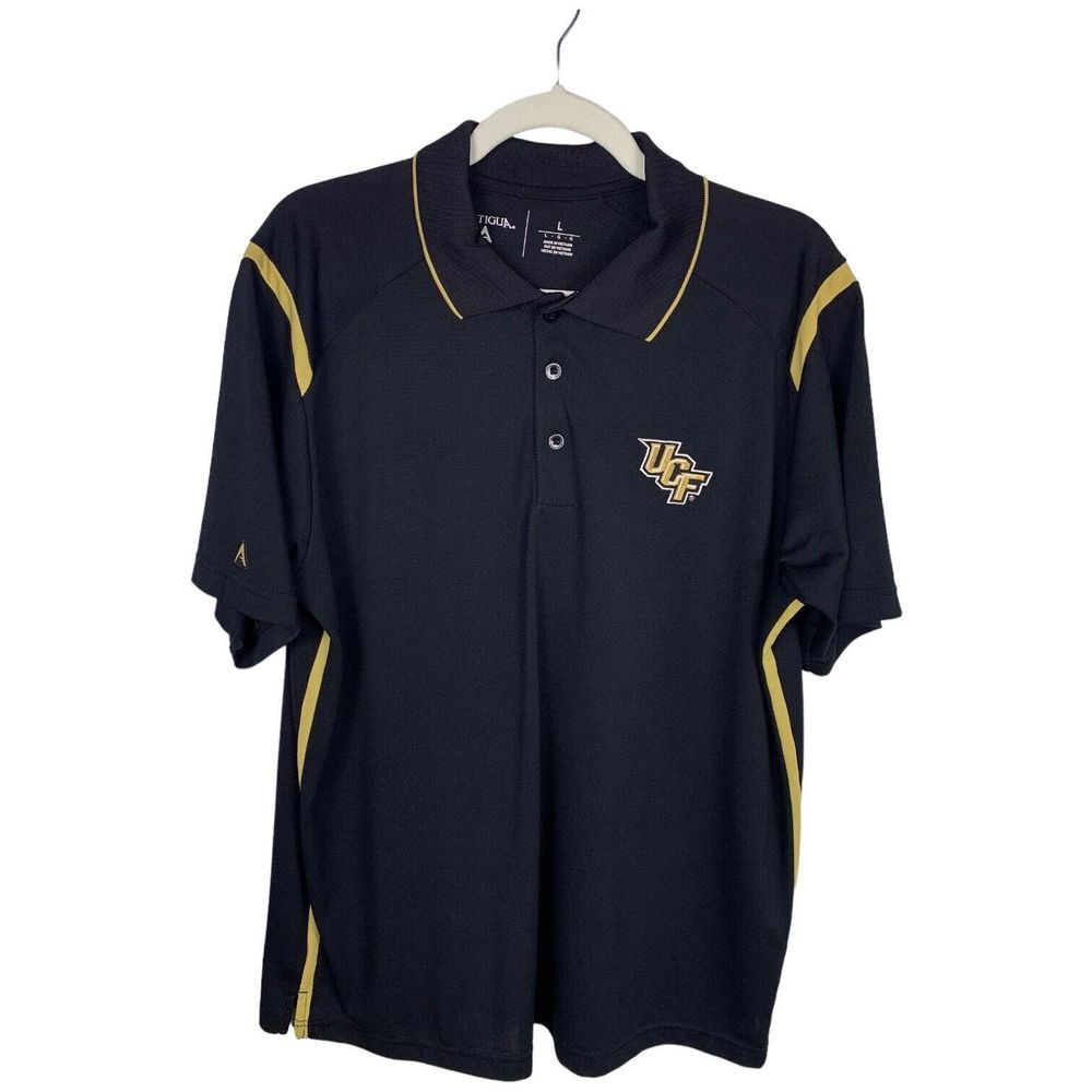 Antigua Black and Gold UCF Men’s Polo Shirt